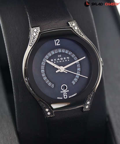 Skagen Leather Swiss 886SBLB фото фото 2