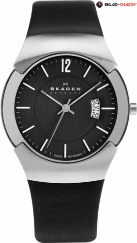 Skagen Leather Swiss 981XLSLB фото
