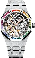 Часы Audemars Piguet Royal Oak Frosted Gold Double Balance Wheel Openworked 9604 фото