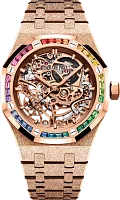 Часы Audemars Piguet Royal Oak Frosted Gold Double Balance Wheel Openworked 9605 фото