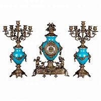 Бронзовые часы с канделябрами Mahdi Luster C3056 фото
