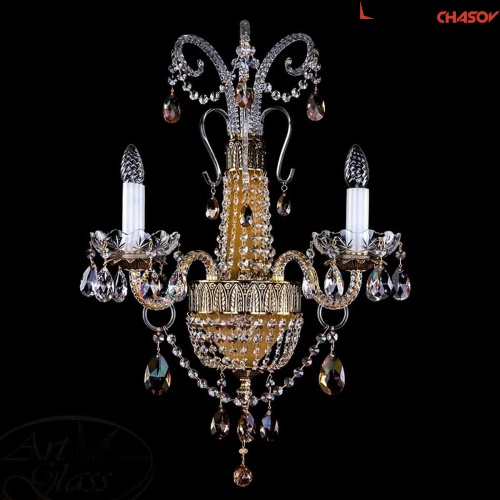 Art Glass NADINE II. Brass Antique CE фото