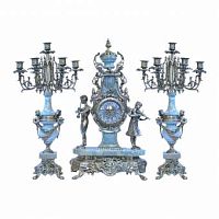 Бронзовые часы с канделябрами Parsa Duet GY фото