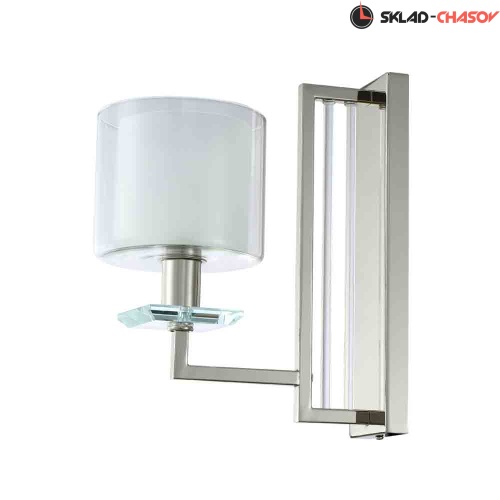 Бра Crystal Lux NICOLAS AP1 NICKEL/WHITE фото