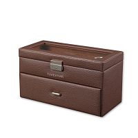 Шкатулка для хранения 10-ти часов LEATHER 010BR фото