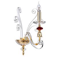 Бра Crystal Lux Catarina AP1 Gold/Transparent-Cognac фото
