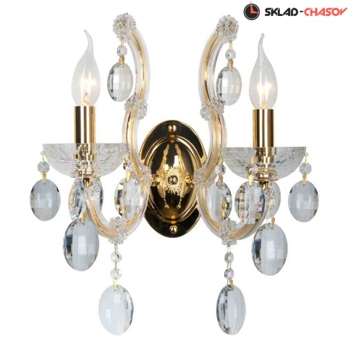 Бра Crystal Lux Hollywood AP2 Gold фото