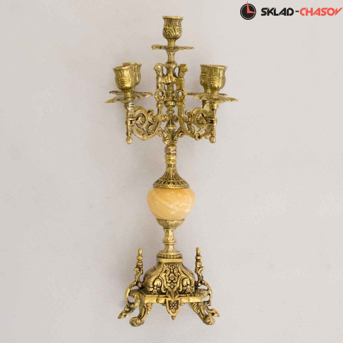 Бронзовый канделябр RB CM-30 бежевый фото