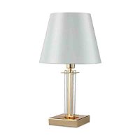 Настольная лампа Crystal Lux NICOLAS LG1 GOLD/WHITE фото