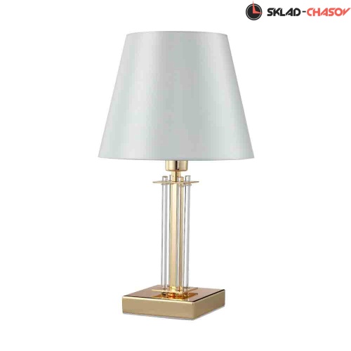 Настольная лампа Crystal Lux NICOLAS LG1 GOLD/WHITE фото