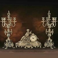 Часы с канделябрами Lampa LC-137 фото