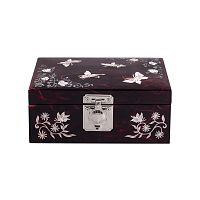 Шкатулка "Бабочки" красная HAB-NB2 фото