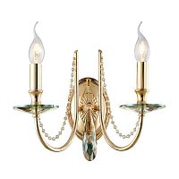Бра Crystal Lux VICTORIA AP2 GOLD/AMBER фото