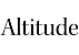 Altitude