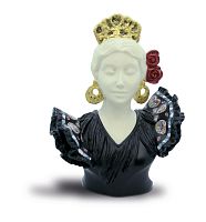 Nadal Статуэтка  763227 Sevillian Black Bust Tile (Бюст Севильяны черный) фото
